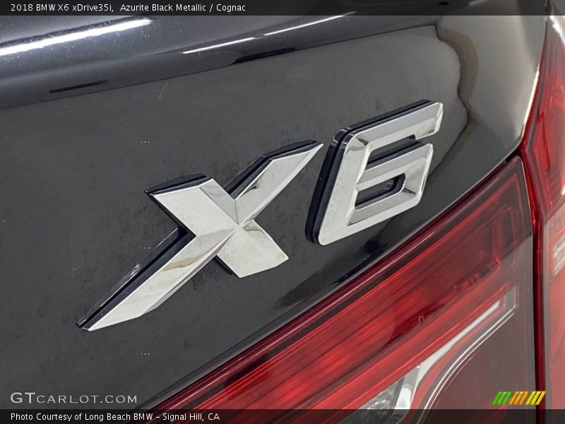Azurite Black Metallic / Cognac 2018 BMW X6 xDrive35i