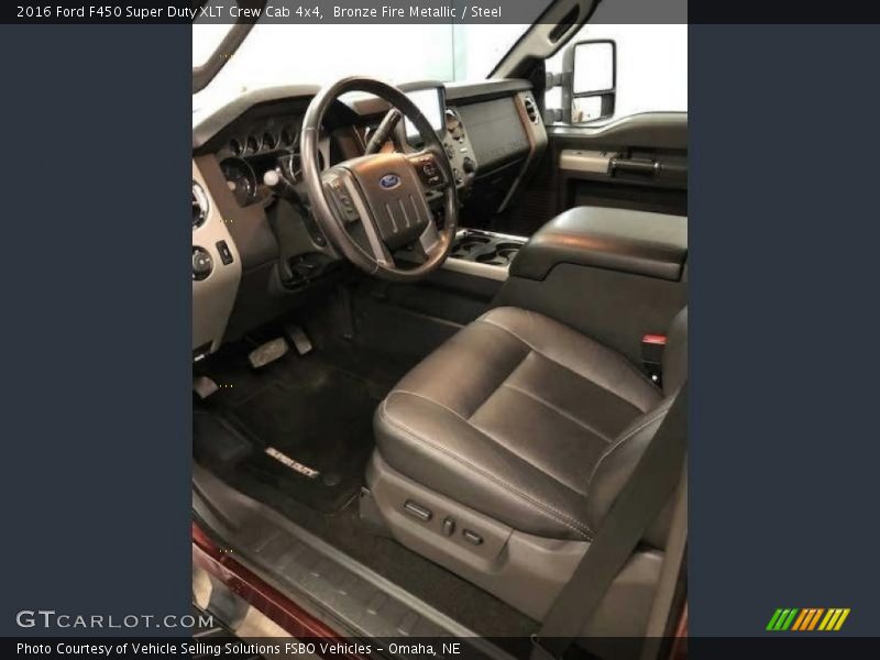  2016 F450 Super Duty XLT Crew Cab 4x4 Steel Interior