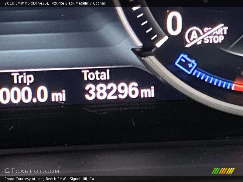 Azurite Black Metallic / Cognac 2018 BMW X6 xDrive35i