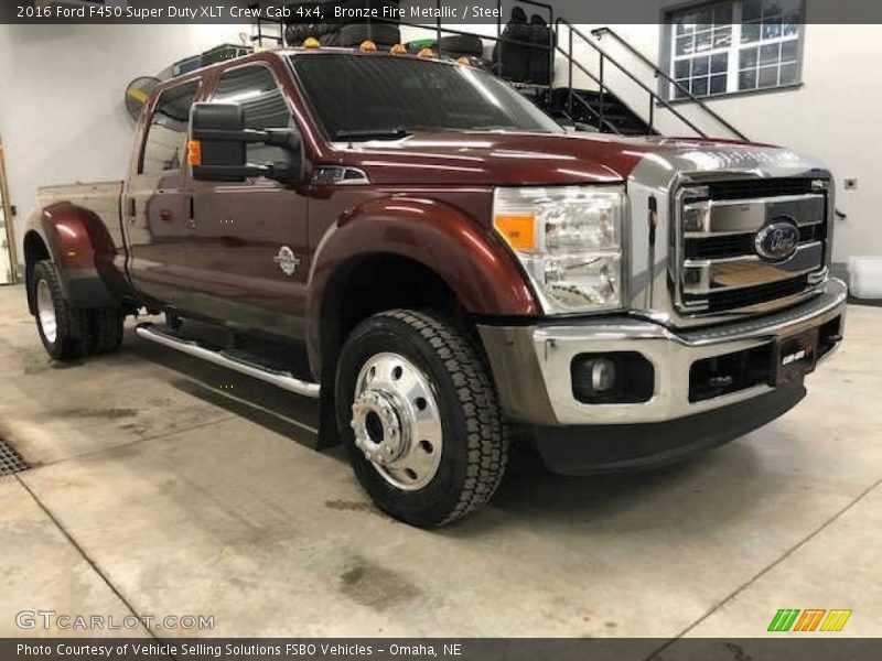  2016 F450 Super Duty XLT Crew Cab 4x4 Bronze Fire Metallic