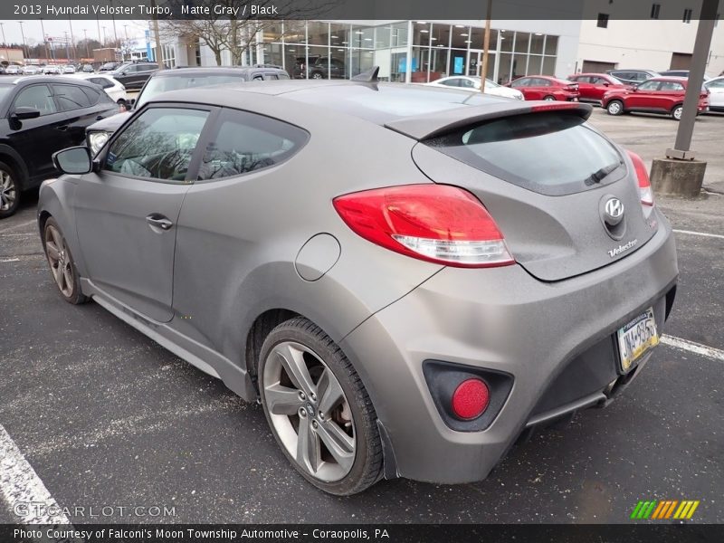 Matte Gray / Black 2013 Hyundai Veloster Turbo