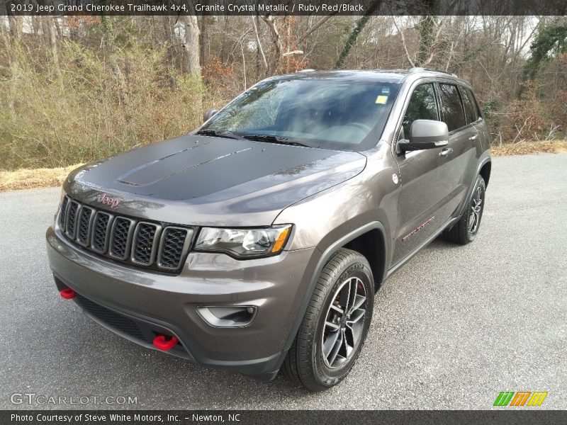 Granite Crystal Metallic / Ruby Red/Black 2019 Jeep Grand Cherokee Trailhawk 4x4