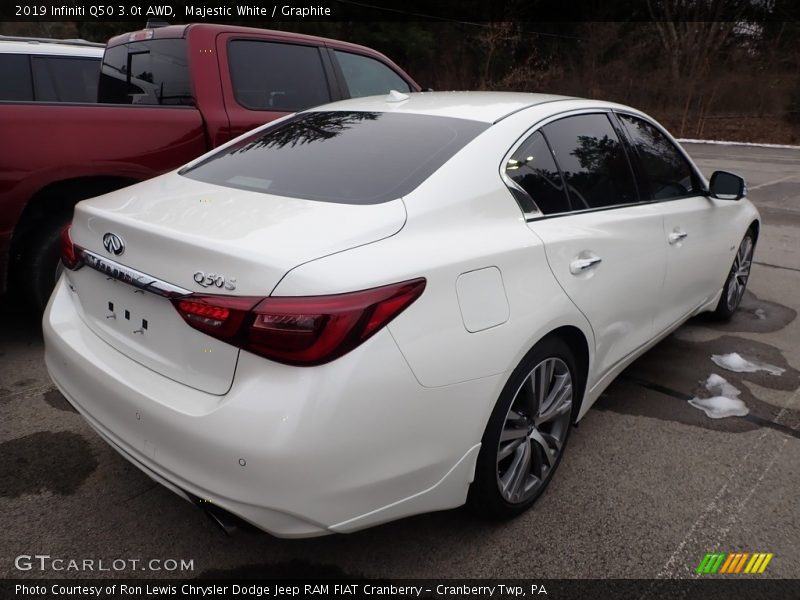 Majestic White / Graphite 2019 Infiniti Q50 3.0t AWD