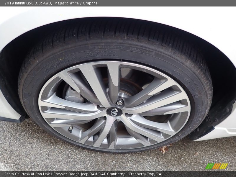 Majestic White / Graphite 2019 Infiniti Q50 3.0t AWD