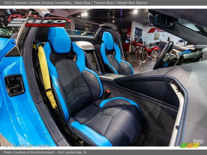 Rapid Blue / Tension Blue/­Twilight Blue Dipped 2022 Chevrolet Corvette Stingray Convertible