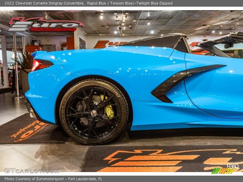 Rapid Blue / Tension Blue/­Twilight Blue Dipped 2022 Chevrolet Corvette Stingray Convertible