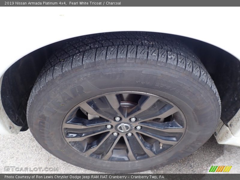 Pearl White Tricoat / Charcoal 2019 Nissan Armada Platinum 4x4