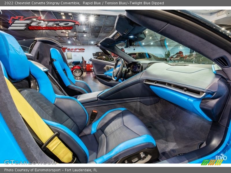 Rapid Blue / Tension Blue/­Twilight Blue Dipped 2022 Chevrolet Corvette Stingray Convertible