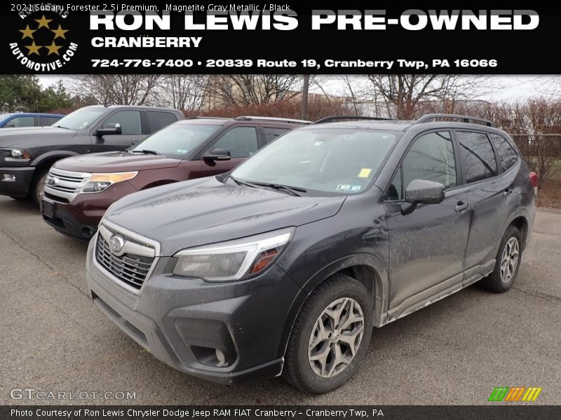 Magnetite Gray Metallic / Black 2021 Subaru Forester 2.5i Premium