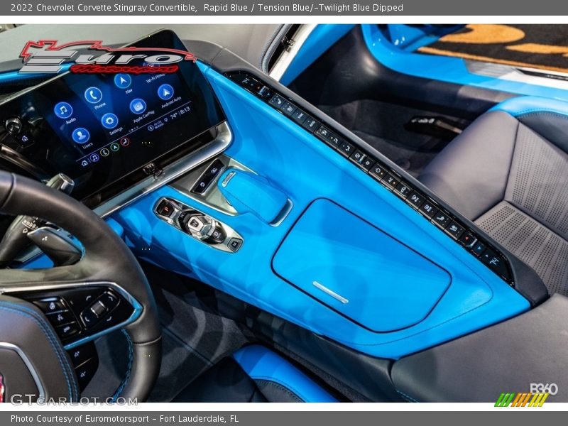 Rapid Blue / Tension Blue/­Twilight Blue Dipped 2022 Chevrolet Corvette Stingray Convertible