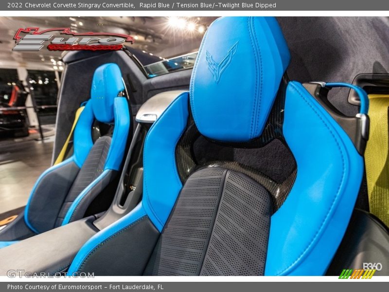 Rapid Blue / Tension Blue/­Twilight Blue Dipped 2022 Chevrolet Corvette Stingray Convertible