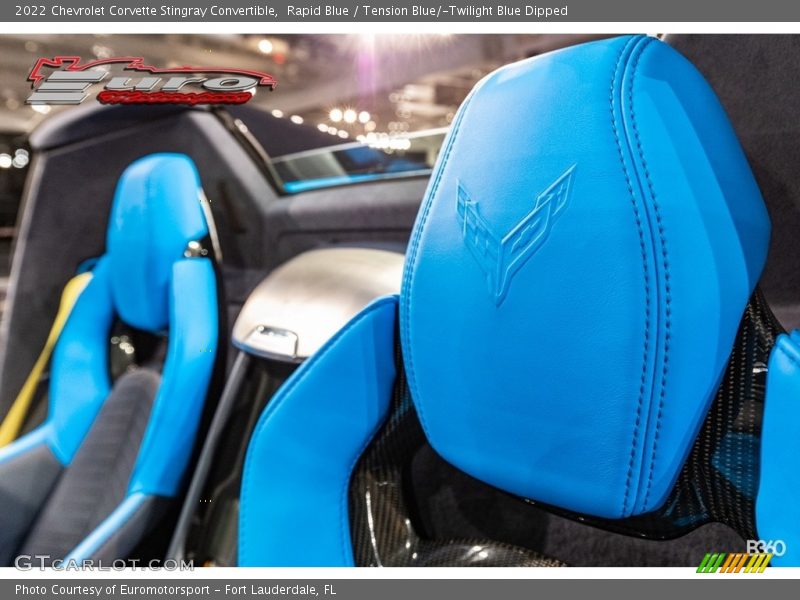 Rapid Blue / Tension Blue/­Twilight Blue Dipped 2022 Chevrolet Corvette Stingray Convertible