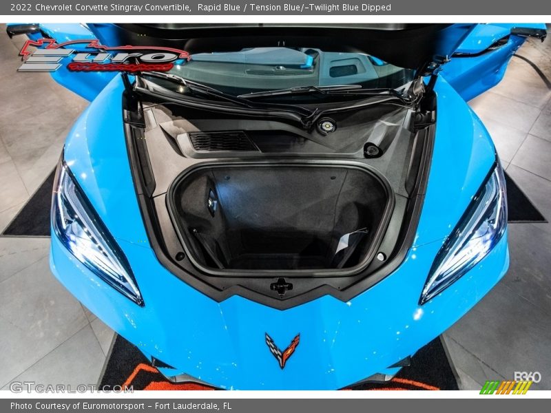 Rapid Blue / Tension Blue/­Twilight Blue Dipped 2022 Chevrolet Corvette Stingray Convertible