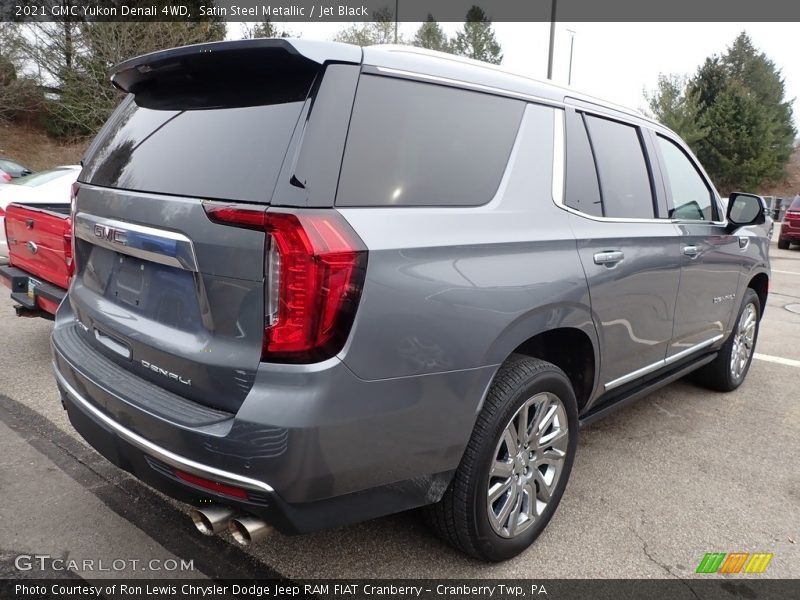 Satin Steel Metallic / Jet Black 2021 GMC Yukon Denali 4WD