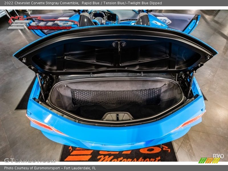 Rapid Blue / Tension Blue/­Twilight Blue Dipped 2022 Chevrolet Corvette Stingray Convertible