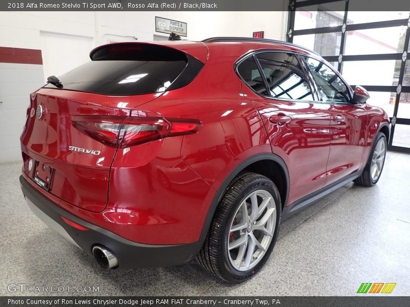 Rosso Alfa (Red) / Black/Black 2018 Alfa Romeo Stelvio Ti Sport AWD