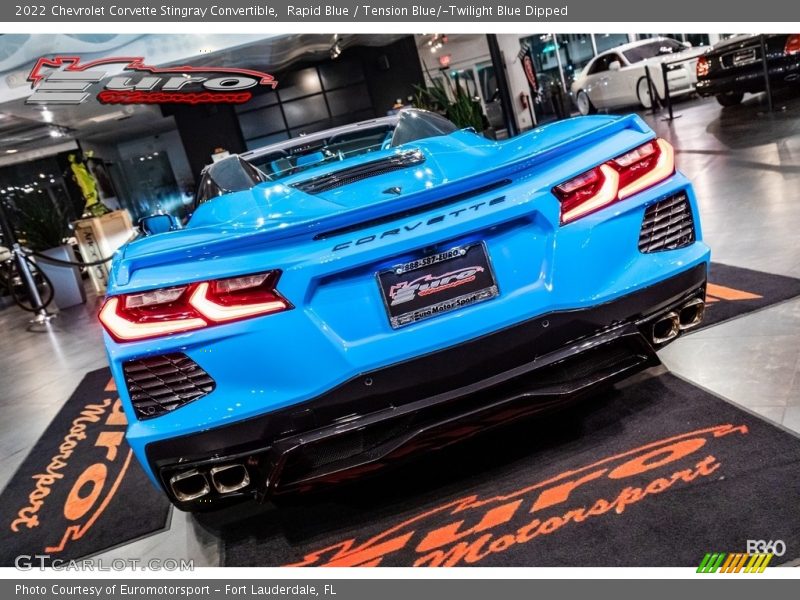 Rapid Blue / Tension Blue/­Twilight Blue Dipped 2022 Chevrolet Corvette Stingray Convertible