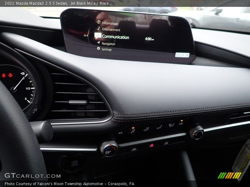 Jet Black Mica / Black 2022 Mazda Mazda3 2.5 S Sedan