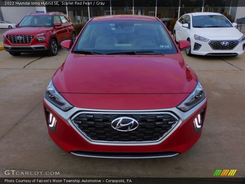 Scarlet Red Pearl / Gray 2022 Hyundai Ioniq Hybrid SE