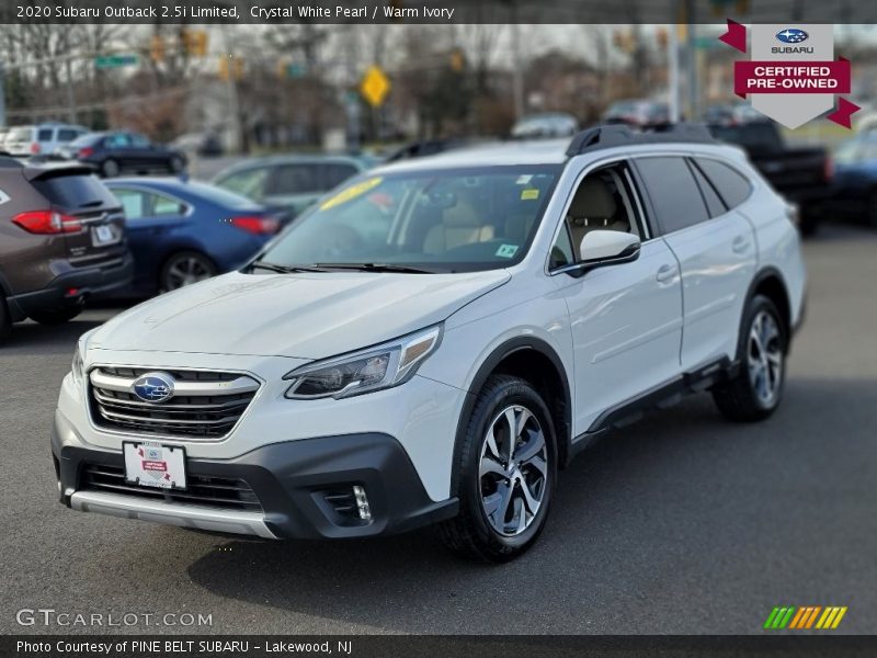 Crystal White Pearl / Warm Ivory 2020 Subaru Outback 2.5i Limited