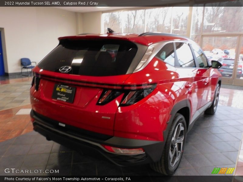 Calypso Red / Gray 2022 Hyundai Tucson SEL AWD