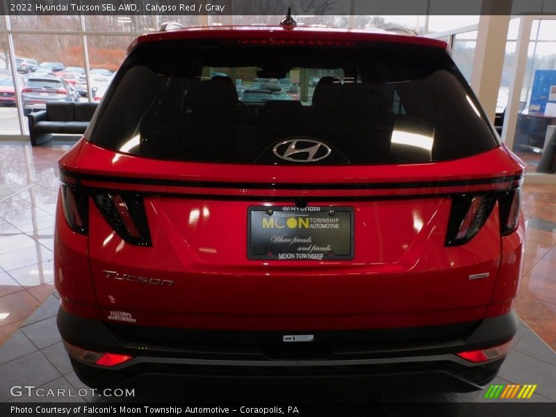 Calypso Red / Gray 2022 Hyundai Tucson SEL AWD