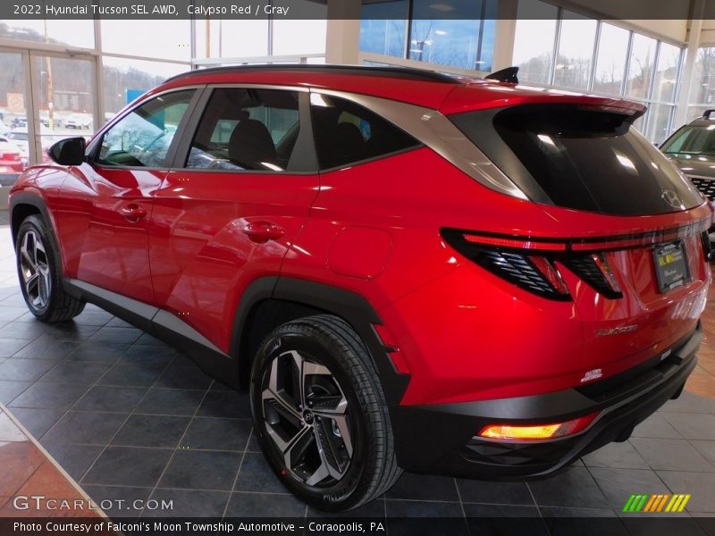 Calypso Red / Gray 2022 Hyundai Tucson SEL AWD