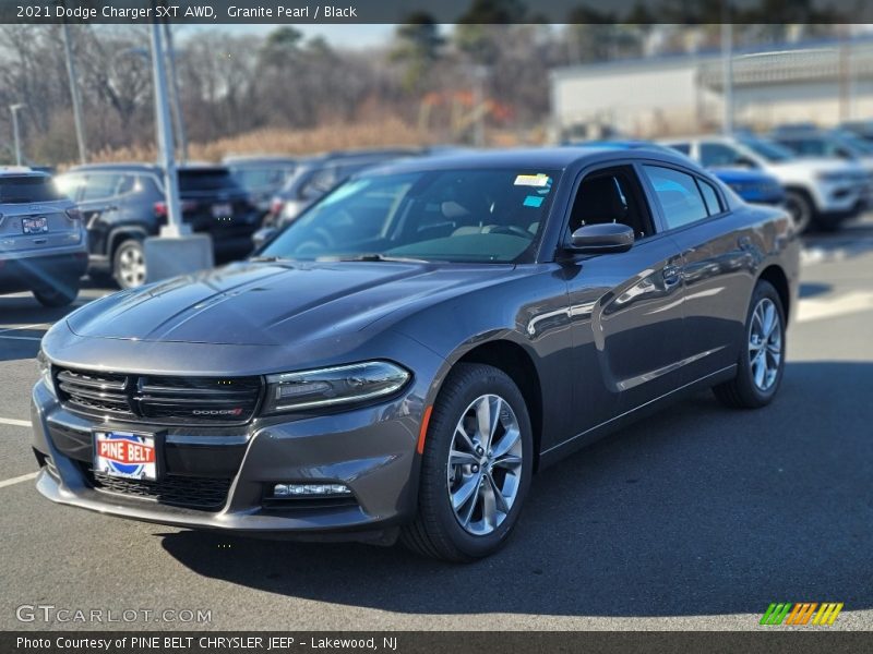 Granite Pearl / Black 2021 Dodge Charger SXT AWD