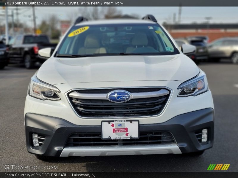 Crystal White Pearl / Warm Ivory 2020 Subaru Outback 2.5i Limited