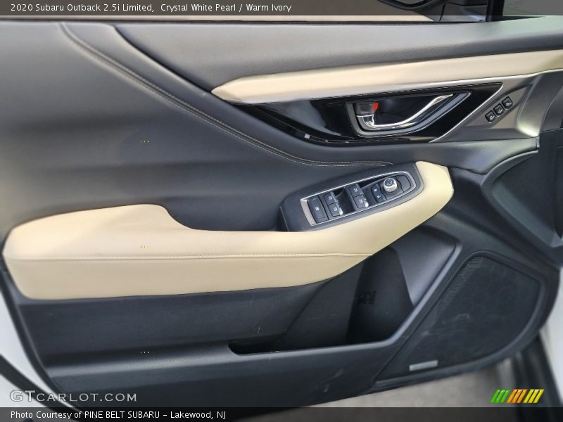 Crystal White Pearl / Warm Ivory 2020 Subaru Outback 2.5i Limited