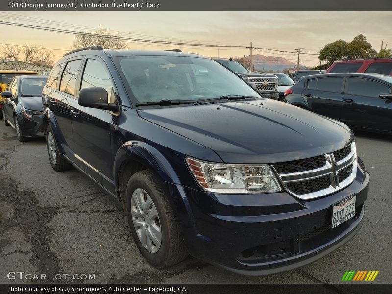 Contusion Blue Pearl / Black 2018 Dodge Journey SE