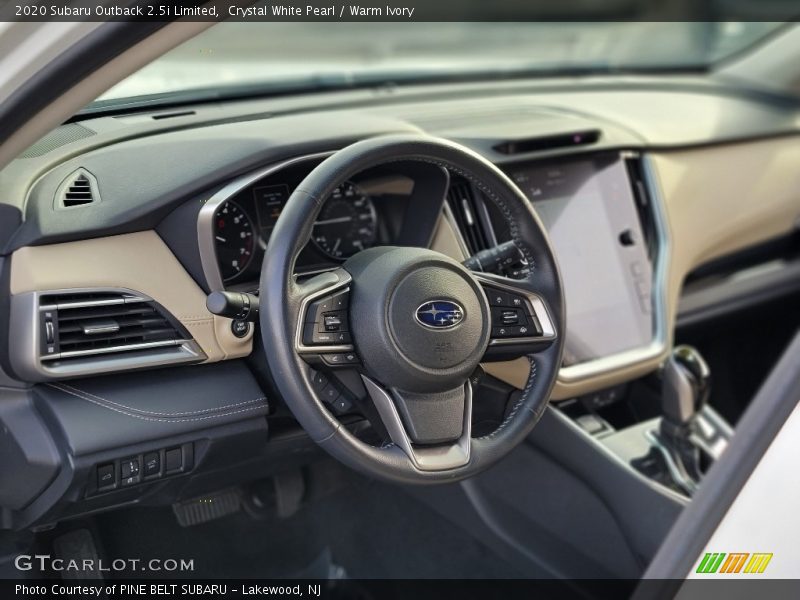 Crystal White Pearl / Warm Ivory 2020 Subaru Outback 2.5i Limited