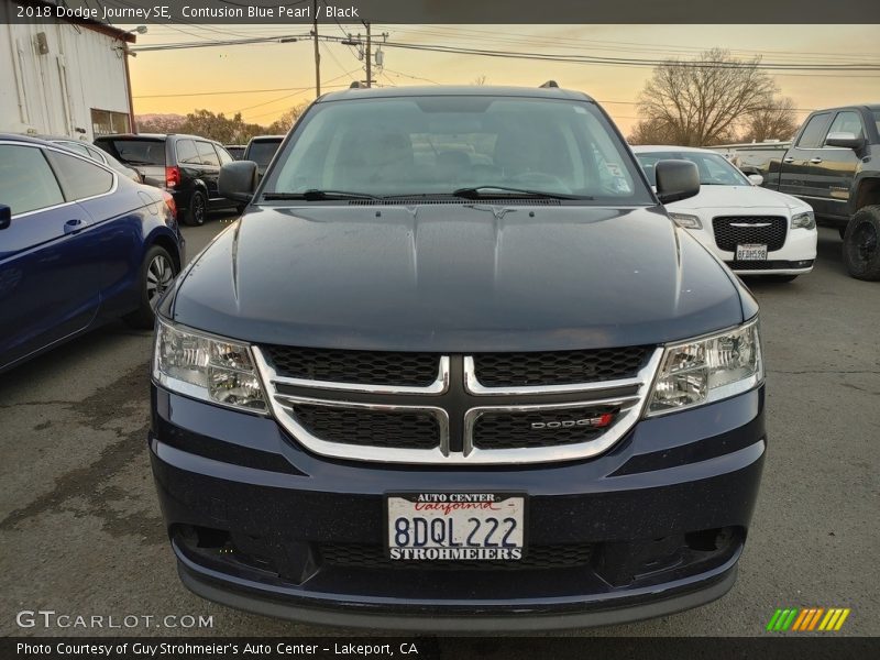 Contusion Blue Pearl / Black 2018 Dodge Journey SE