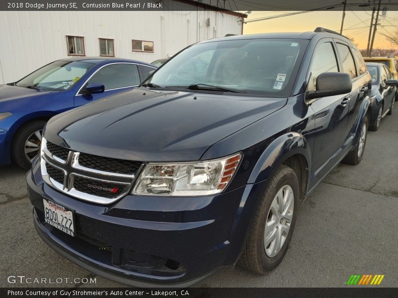 Contusion Blue Pearl / Black 2018 Dodge Journey SE