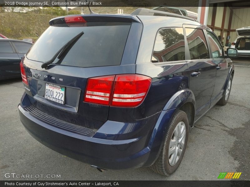 Contusion Blue Pearl / Black 2018 Dodge Journey SE