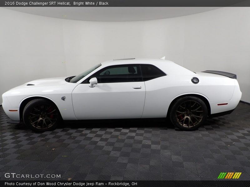 Bright White / Black 2016 Dodge Challenger SRT Hellcat