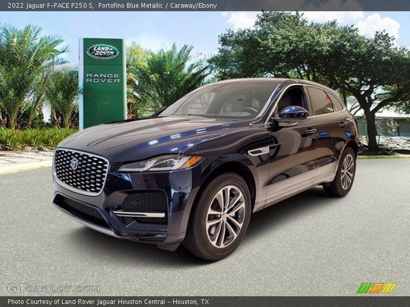 Portofino Blue Metallic / Caraway/Ebony 2022 Jaguar F-PACE P250 S