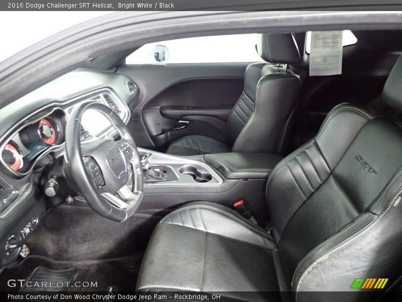 Bright White / Black 2016 Dodge Challenger SRT Hellcat