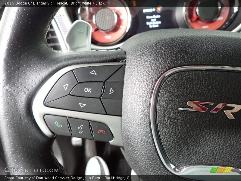 Bright White / Black 2016 Dodge Challenger SRT Hellcat