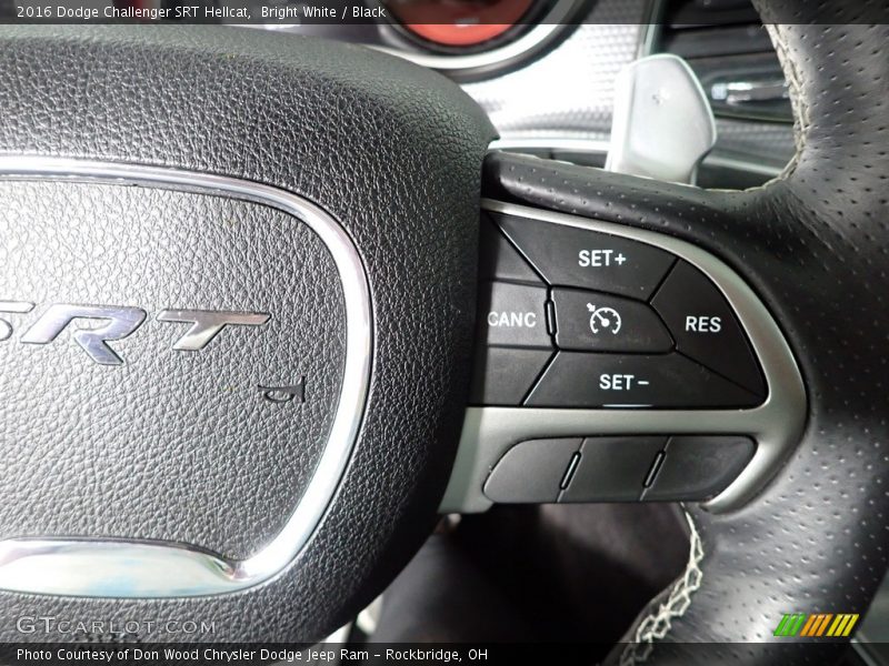Bright White / Black 2016 Dodge Challenger SRT Hellcat