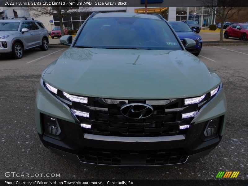 Sage Gray / Black 2022 Hyundai Santa Cruz Limited Premium AWD