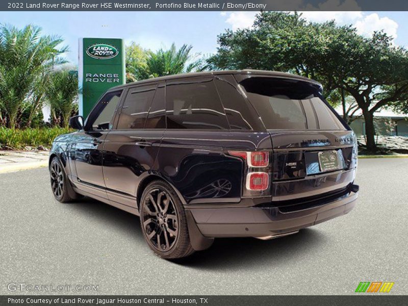 Portofino Blue Metallic / Ebony/Ebony 2022 Land Rover Range Rover HSE Westminster