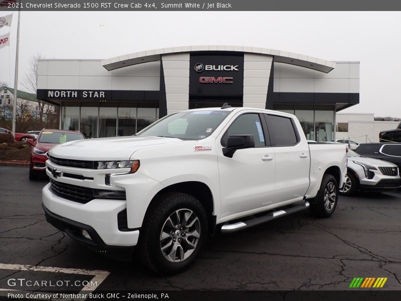 Summit White / Jet Black 2021 Chevrolet Silverado 1500 RST Crew Cab 4x4