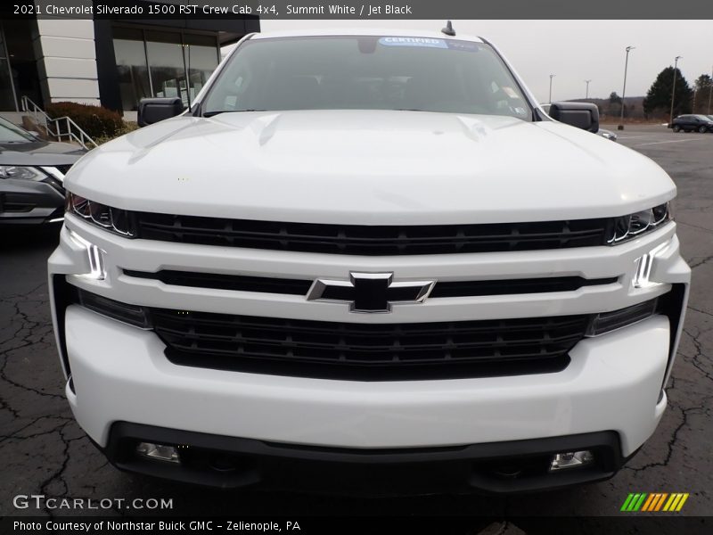 Summit White / Jet Black 2021 Chevrolet Silverado 1500 RST Crew Cab 4x4