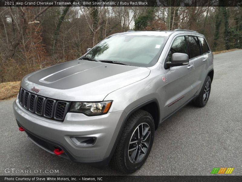 Billet Silver Metallic / Ruby Red/Black 2021 Jeep Grand Cherokee Trailhawk 4x4