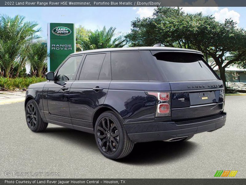 Portofino Blue Metallic / Ebony/Ebony 2022 Land Rover Range Rover HSE Westminster