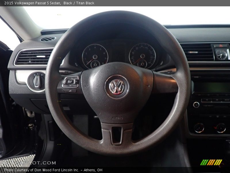 Black / Titan Black 2015 Volkswagen Passat S Sedan