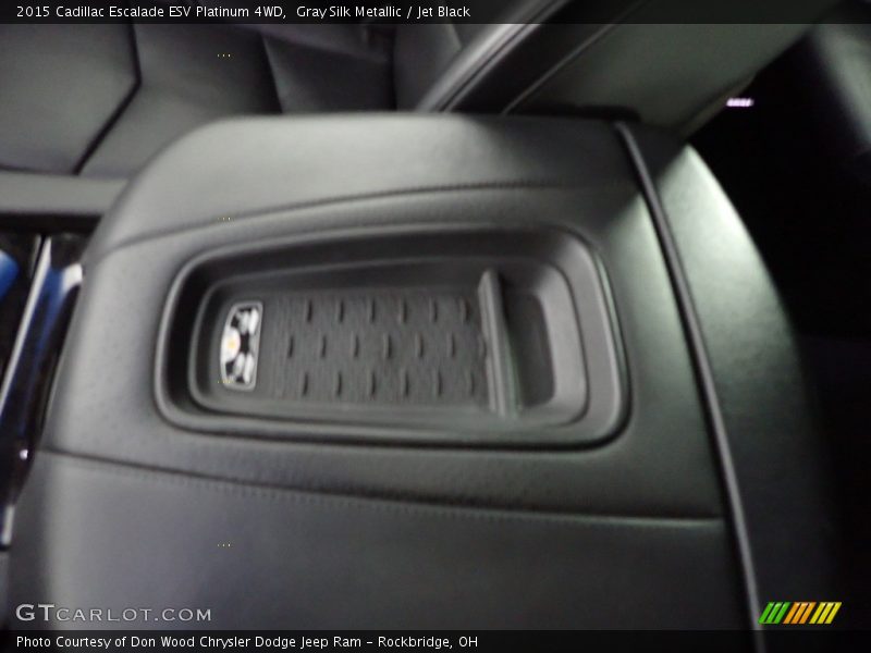 Gray Silk Metallic / Jet Black 2015 Cadillac Escalade ESV Platinum 4WD