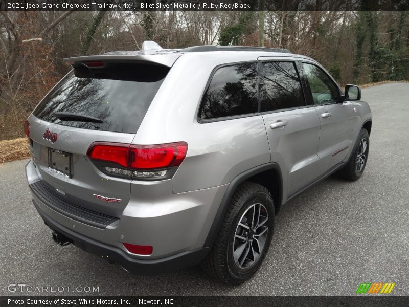 Billet Silver Metallic / Ruby Red/Black 2021 Jeep Grand Cherokee Trailhawk 4x4