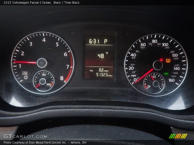 Black / Titan Black 2015 Volkswagen Passat S Sedan